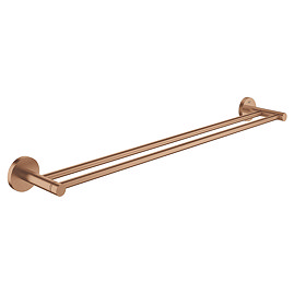Grohe Start QuickFix Double 600mm Towel Rail - Brushed Bronze