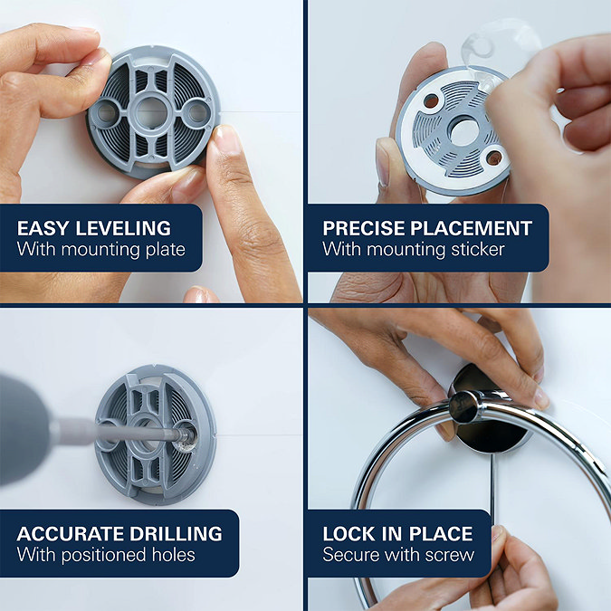 Grohe Start QuickFix Double 600mm Towel Rail - Brushed Gold