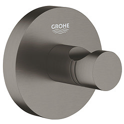 Grohe Start QuickFix Robe Hook - Brushed Anthracite