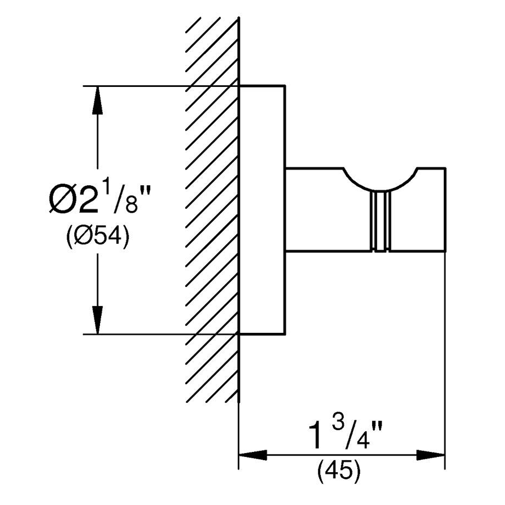 Grohe Start QuickFix Robe Hook - Brushed Gold