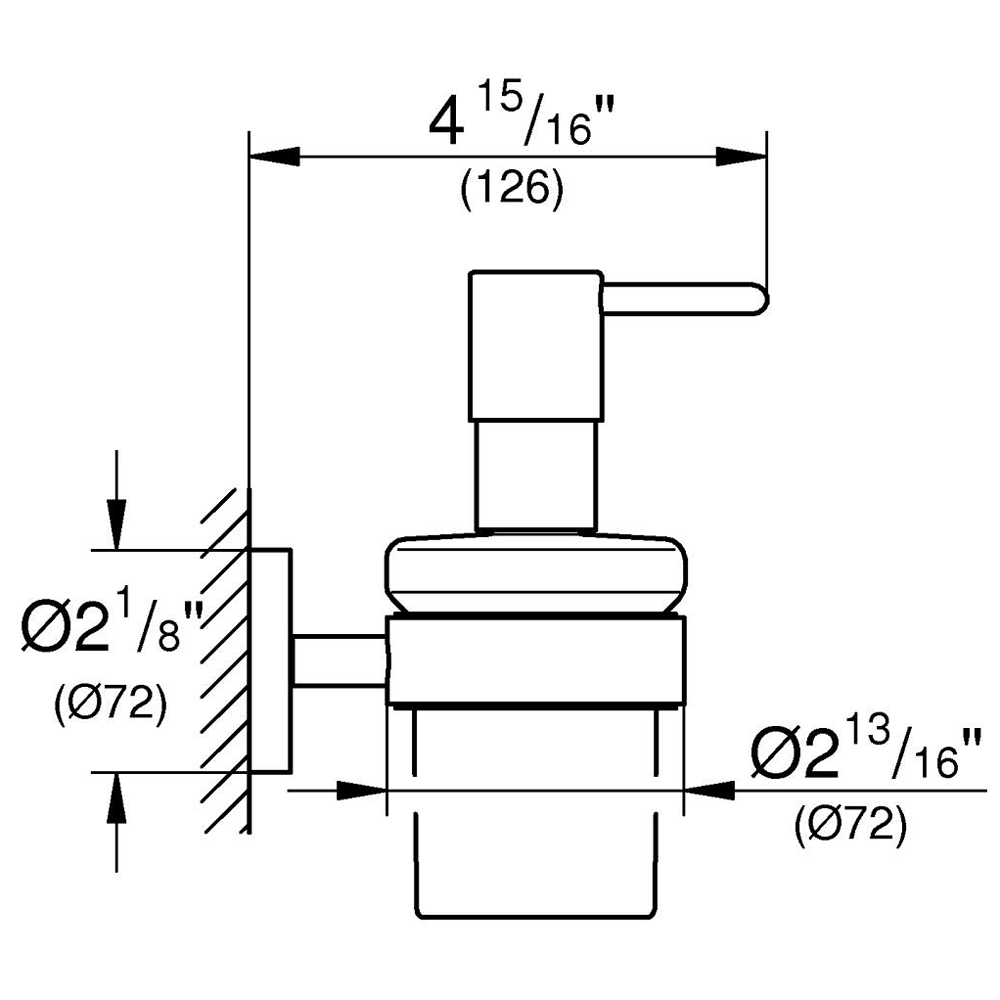Grohe Start QuickFix Soap Dispenser with Holder - Brushed Anthracite