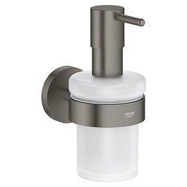 Grohe Start QuickFix Soap Dispenser with Holder - Brushed Anthracite