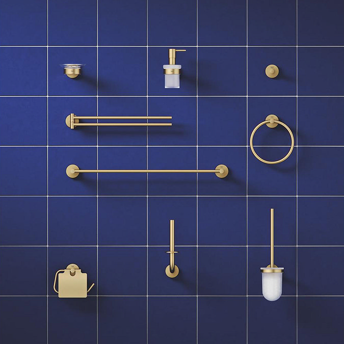 Grohe Start QuickFix Soap Dispenser with Holder - Brushed Gold