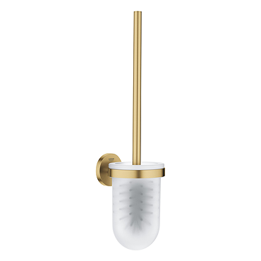 Grohe Start QuickFix Toilet Brush Set - Brushed Gold