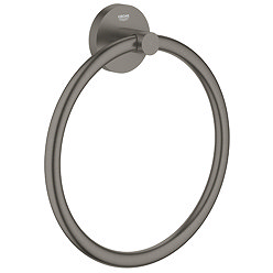 Grohe Start QuickFix Towel Ring - Brushed Anthracite