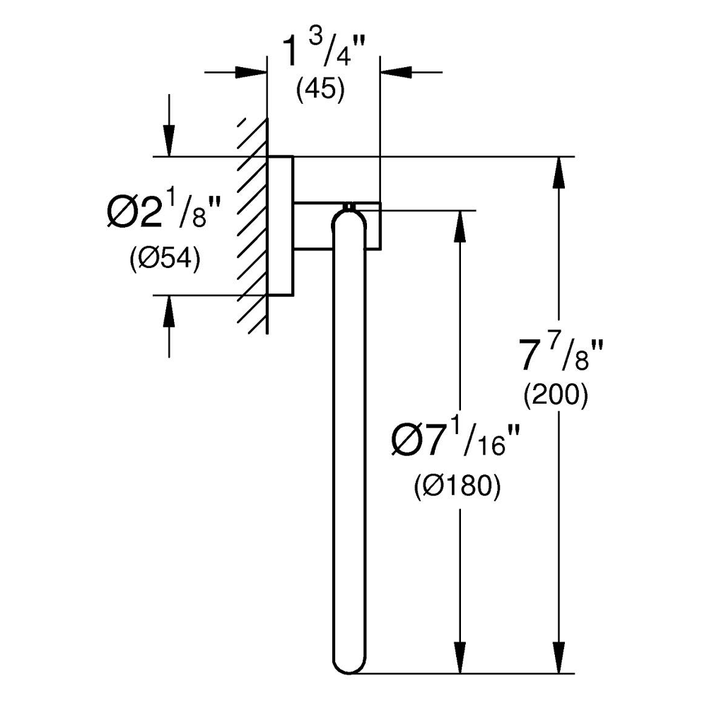 Grohe Start QuickFix Towel Ring - Brushed Gold