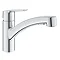 Grohe Start Single Lever Kitchen Sink Mixer with Pull Out Spray - Chrome - 30531001 Large Image