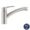 Grohe QuickFix Start Single Lever Kitchen Sink Mixer with Pull Out Spray - SuperSteel - 30531DC1 Feature Large Image
