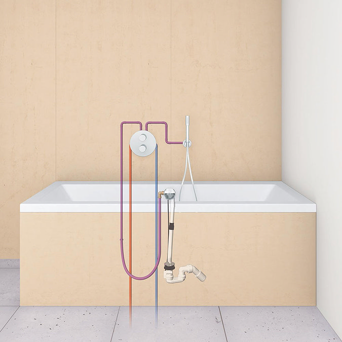 Grohe Talentofill Bath Trim Set - Supersteel