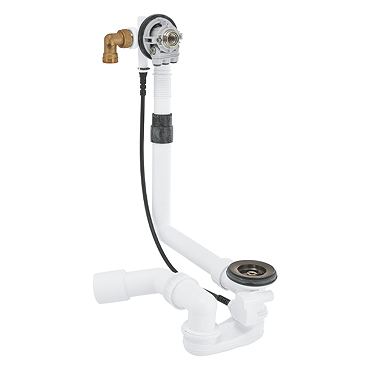 Grohe Talentofill Inlet Bath Pop-Up Waste with Filler for Standard Bath - Brushed Anthracite