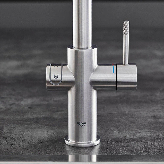 Grohe U-Spout Blue Home Duo Starter Kit - Stainless Steel - 31456DC0 Profile Large Image