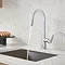 Grohe Veletto Single Lever Kitchen Sink Mixer with Pull Out Spray - Chrome - 30419000  Standard Larg