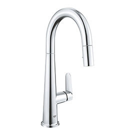 Grohe Veletto Single Lever Kitchen Sink Mixer - Chrome - 30419000 Medium Image