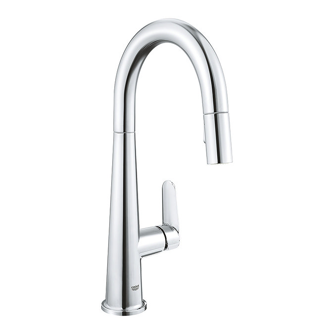 Grohe Veletto Single Lever Kitchen Sink Mixer - Chrome - 30419000 Large Image