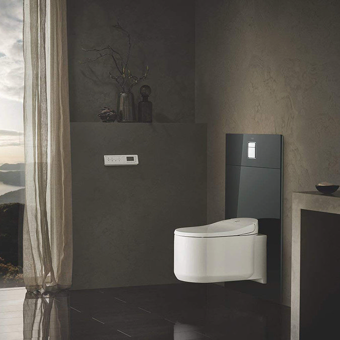 Grohe Velvet Black Skate Cosmopolitan Glass Cover - 39374KS0 Feature Large Image