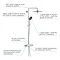 Grohe Vitalio Joy 260 Thermostatic Shower System - 26403002  Profile Large Image