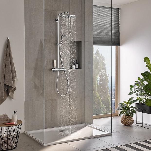 Grohe Vitalio Joy 310 Thermostatic Shower System - 26400001  Feature Large Image