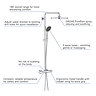 Grohe Vitalio Joy 310 Thermostatic Shower System + FREE BASIN TAP