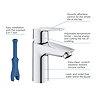 Grohe Vitalio Start 210 Thermostatic Shower System + FREE BASIN TAP