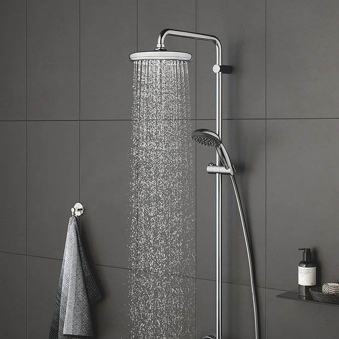 Grohe Vitalio Start 210 Thermostatic Shower System + FREE BASIN TAP