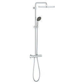 Grohe Vitalio Start 250 Cube Thermostatic Shower System - 26696000 Large Image