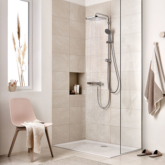 Grohe Vitalio Start System 250 Cube Flex Shower Kit with Diverter - 26698000  additional Large Image
