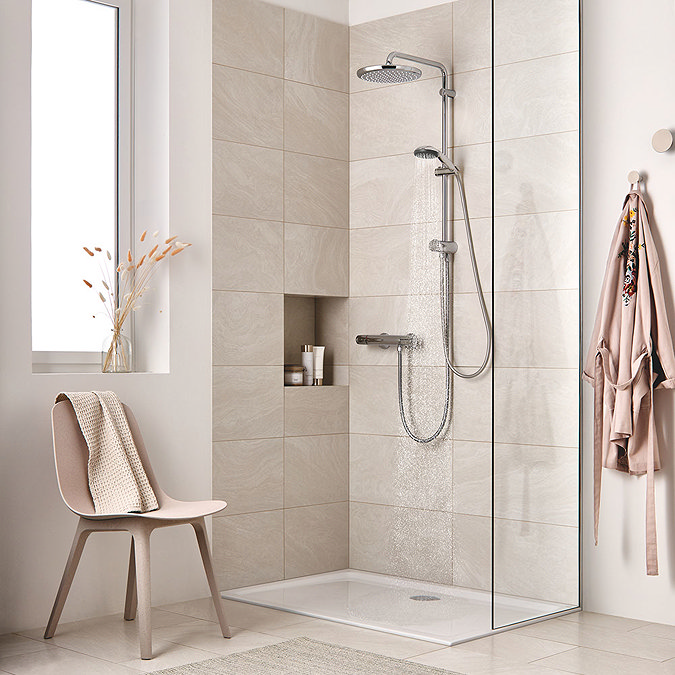 Grohe Vitalio Start System 250 Flex Shower Kit with Diverter - 26817000  In Bathroom Large Image