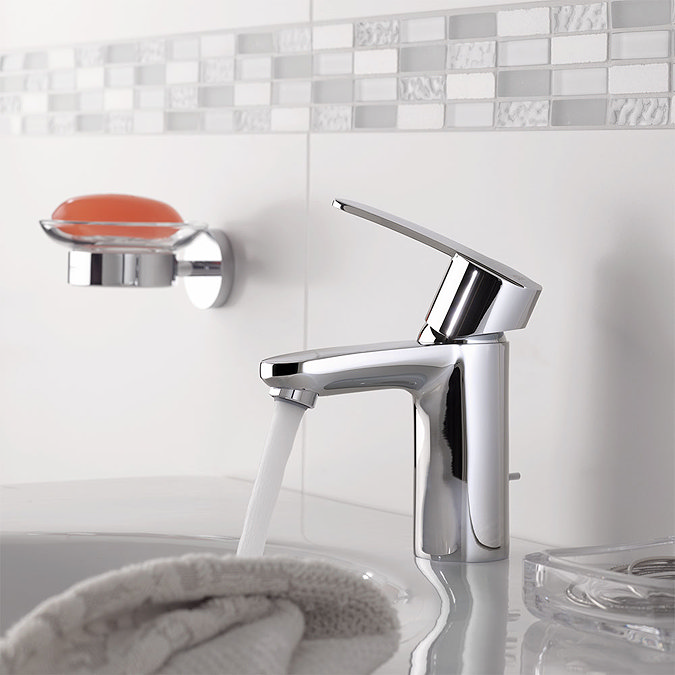Grohe Wave Cosmopolitan S-Size Basin Mixer with Pop-up Waste - 23493000  Standard Large Image