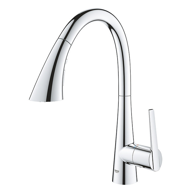 Grohe Zedra Kitchen Sink Mixer with Pull Out Spray - 32294002 Large Image