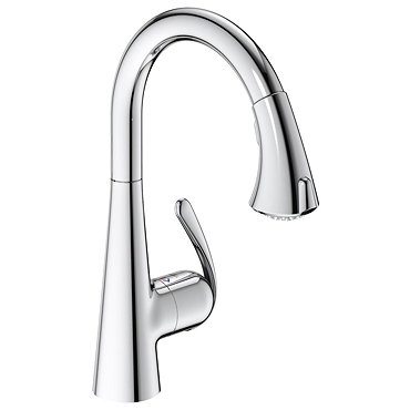 Grohe Zedra Kitchen Sink Mixer with Pull Out Spray - Chrome - 32294001  Profile Large Image