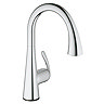 Grohe Zedra Touch Electronic Kitchen Sink Mixer with Pull Out Spray - Chrome - 30219001 Large Image