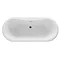 Premier Grosvenor 1500 Small Double Ended Roll Top Bath Inc. Chrome Legs Profile Large Image