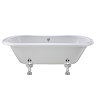 Nuie Grosvenor 1500 x 745mm Double Ended Roll Top Bath with Pride Leg Set Large Image