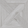 Grover Grey Oak Parquet Woven Wood Effect Floor Tiles - 600 x 600mm