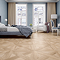 Grover Natural Oak Parquet Woven Wood Effect Floor Tiles - 600 x 600mm