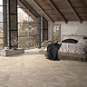 Grover Natural Oak Parquet Woven Wood Effect Floor Tiles - 600 x 600mm