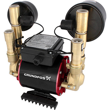 Grundfos Amazon STN-1.5 B Universal Brass Twin Impeller Regenerative Shower Booster Pump 1.5 Bar  Pr