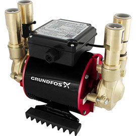 Grundfos Amazon STP-1.5 B Brass Twin Impeller Regenerative Shower Booster Pump 1.5 Bar Medium Image