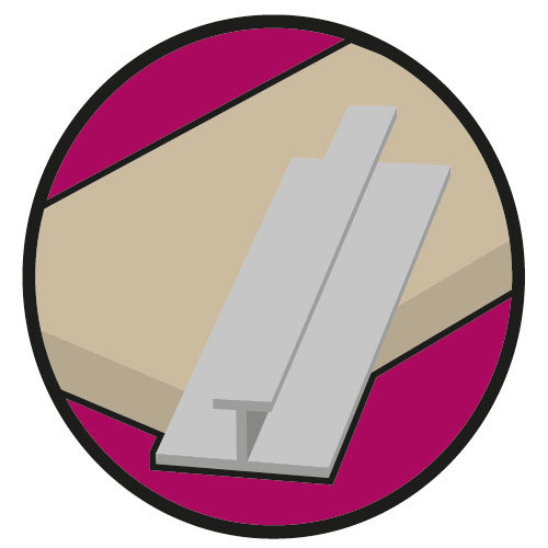 H-Joint Trim for PVC Ceiling Panel - 2 Colour Options Large Image