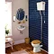 Hadrian 450 1 Tap Hole Ceramic Cloakroom Basin - 2328 Profile Large Image