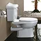 Hadrian Close Coupled Ceramic Toilet inc Seat - Lever Flush Large Image