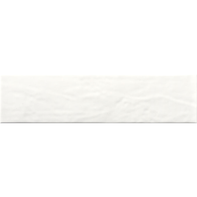 Hamilton Relief Bumpy White Gloss Wall Tiles 100 x 400mm Large Image
