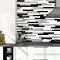 Hamilton Relief Bumpy White Gloss Wall Tiles 50 x 400mm  Feature Large Image