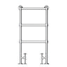 Chatsworth Traditional 949 x 498mm Chrome Towel Rail  Standard Large Image
