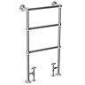 Chatsworth Traditional 949 x 498mm Chrome Towel Rail  Standard Large Image