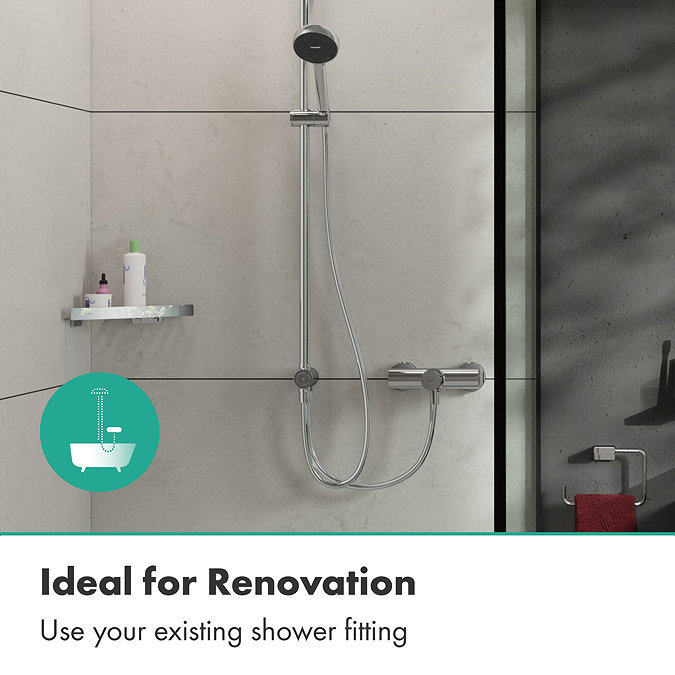 hansgrohe Activera Q EcoSmart Reno Shower Kit - Chrome