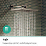 hansgrohe Activera Q EcoSmart+ 6 l/min Overhead Shower Head - Chrome