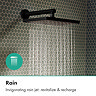 hansgrohe Activera Q EcoSmart+ 6 l/min Overhead Shower Head - Matt Black