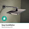 hansgrohe Activera Q EcoSmart 8 l/min Overhead Shower Head - Chrome