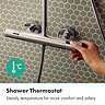 hansgrohe Activera Q Showerpipe 6 l/min EcoSmart+ with Ecostat Fine Thermostatic Shower Mixer - Chrome